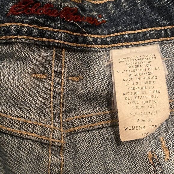 Eddie Bauer Denim Jean Capris Size 12 - Picture 11 of 12